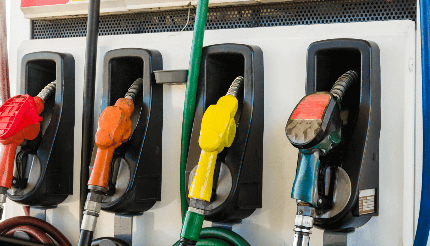 Tipos de combustível: gasolina, etanol, GNV e diesel