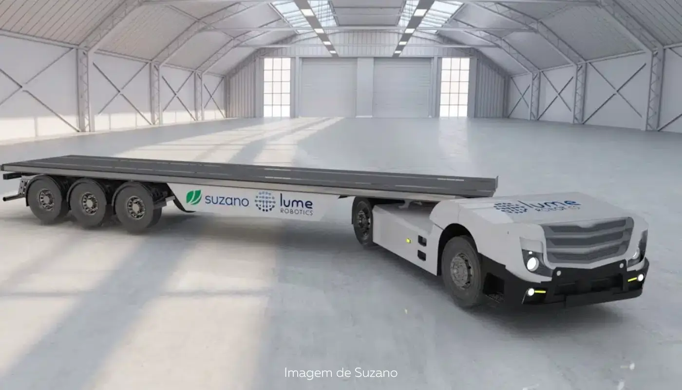Caminhão autônomo sem cabine será testado pela Suzano